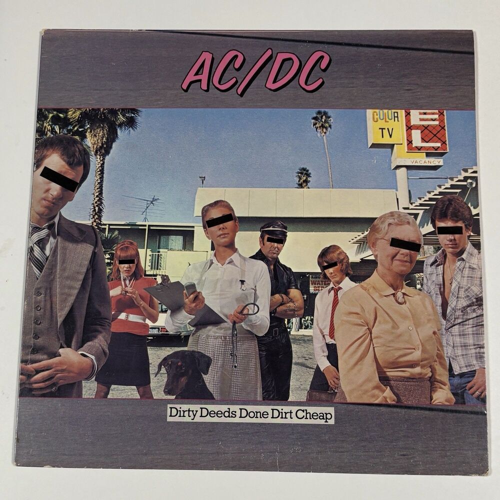 AC/DC Dirty Deeds Done Cheap LP Atlantic Records SD 16033 SP Pressing 1976